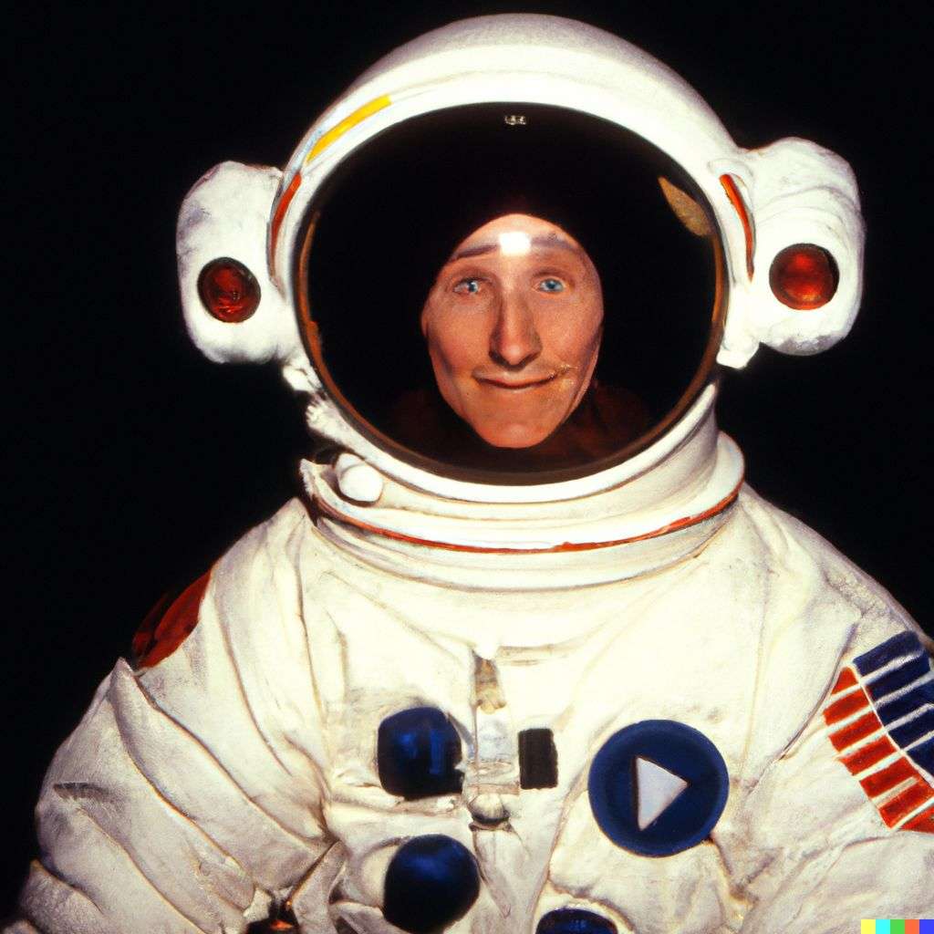 an astronaut, photograph taken by Terry Richardson
